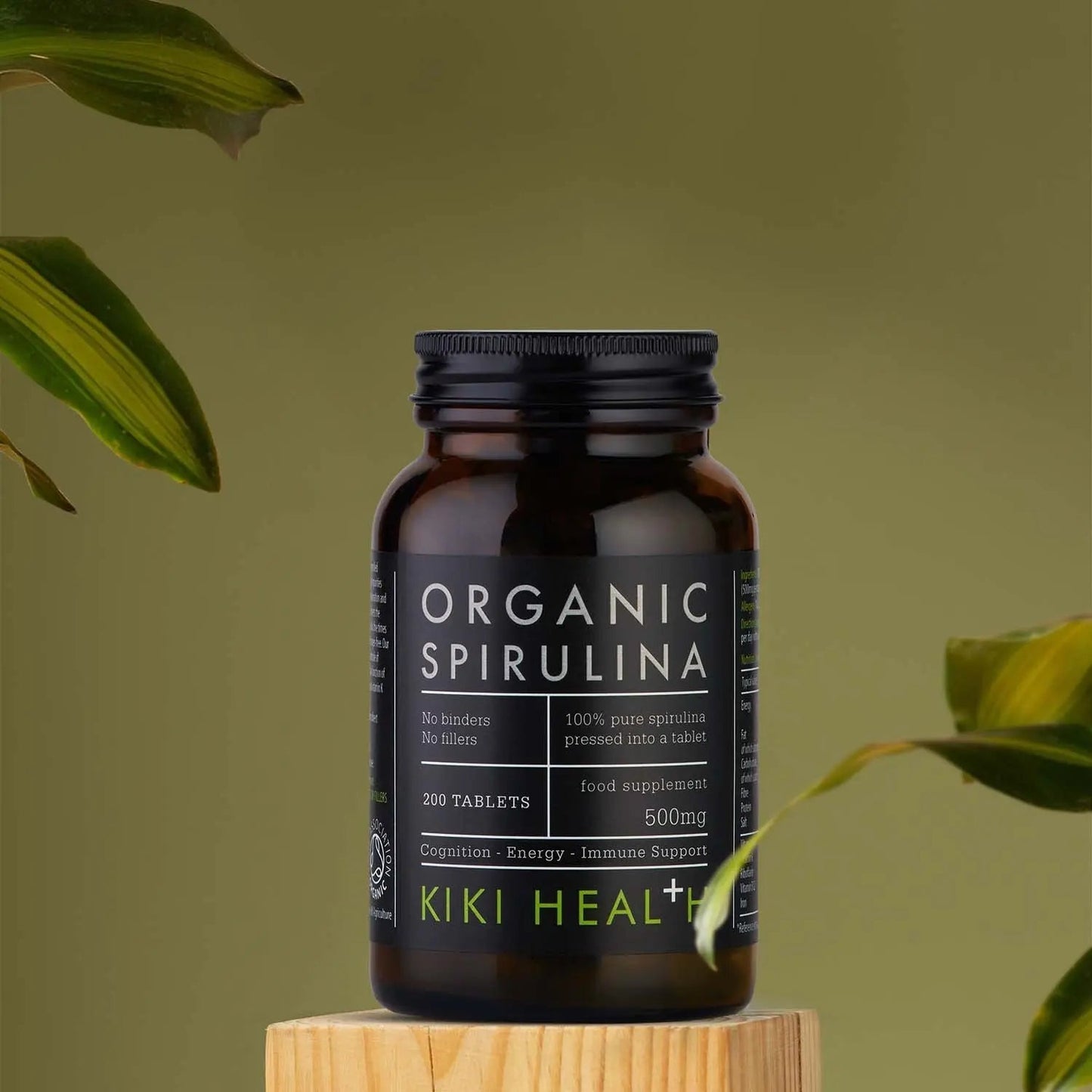 KIKI Health Organic Spirulina 200 Tablets