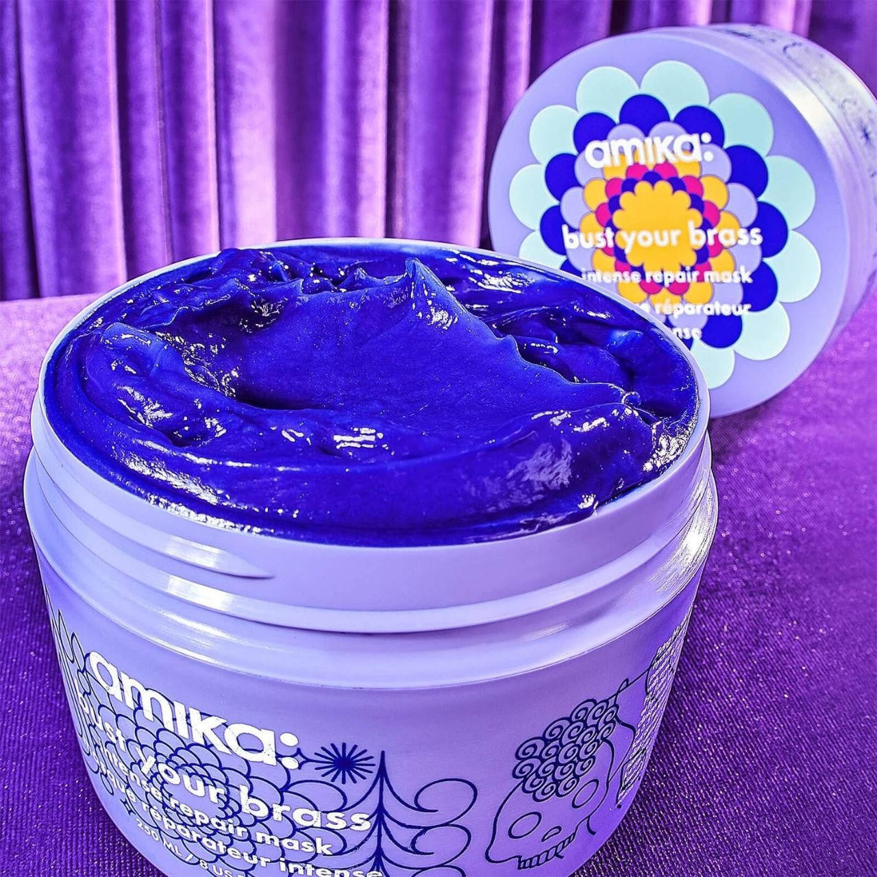 Amika Bust Your Brass Cool Blonde Repair Intense Hair Mask 250ml