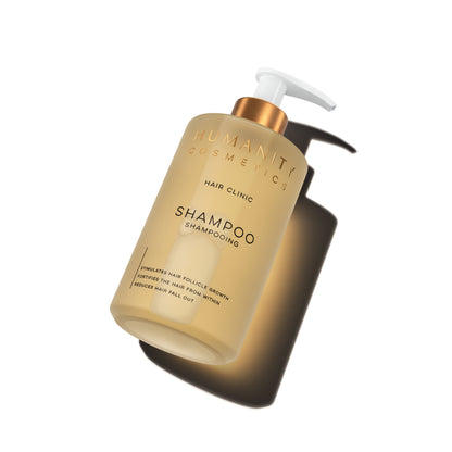 HAIR CLINIC SHAMPOO - DHT blocking Red Clover & Ginkgo - Vitamins B3 & B5 - Caffeine - Keratin & Wheat Protein - Reduces Hair fallout, Improves Texture, Density & Thickness of the Hair