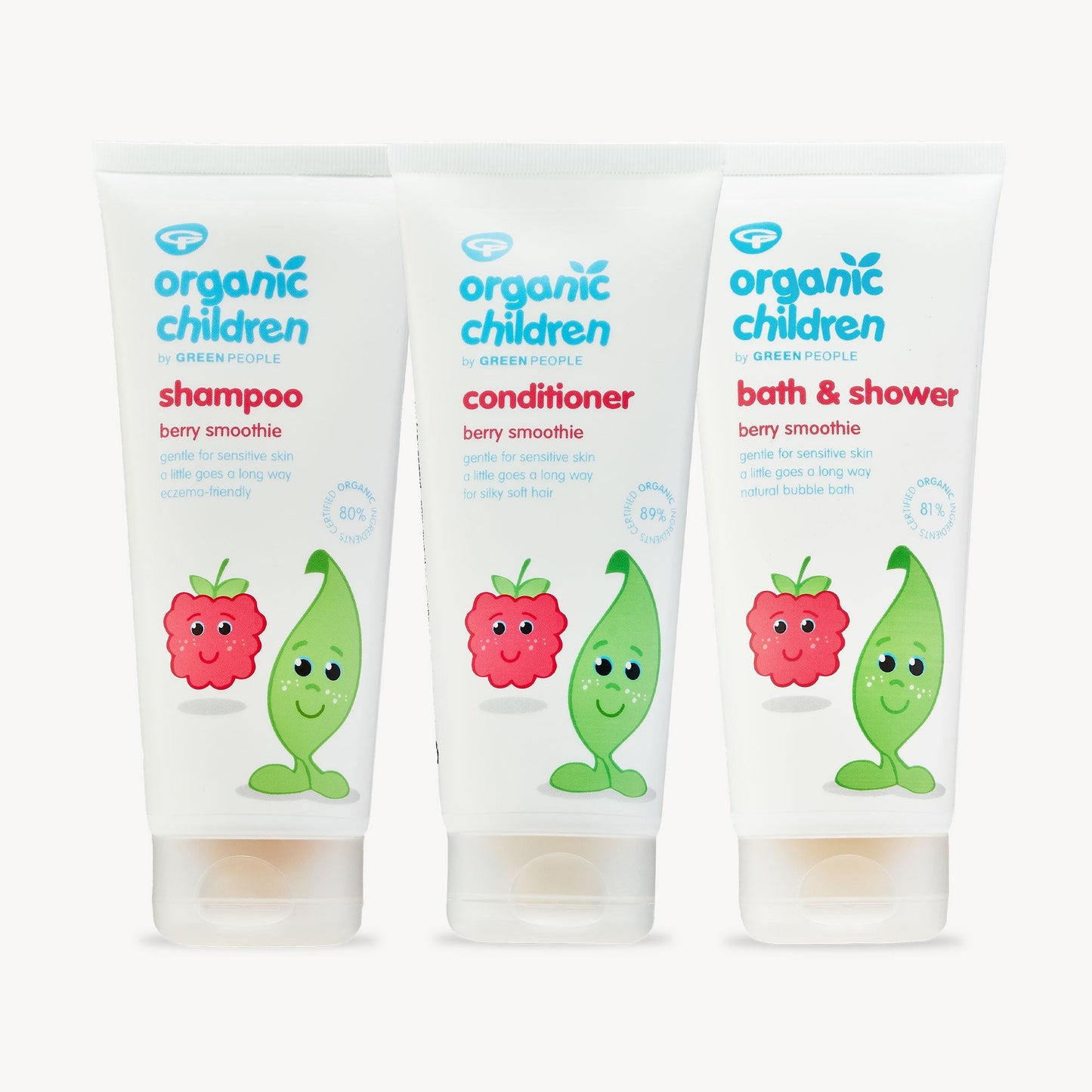 Organic Children Bath Bundle - Berry Smoothie