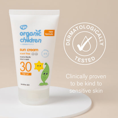 Organic Children Scent Free Sun Cream - SPF30 150ml