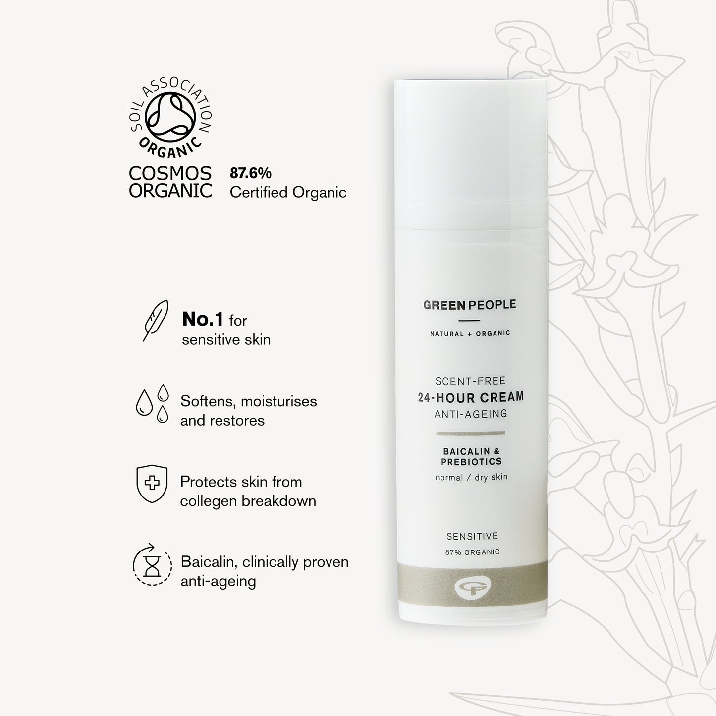 Scent Free 24-Hour Cream 50ml