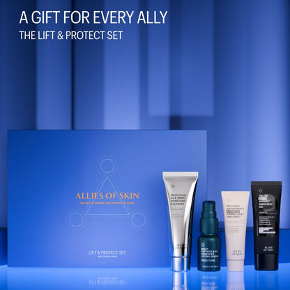 Allies of Skin Lift & Protect Routine Anti Aging Skincare Kit
