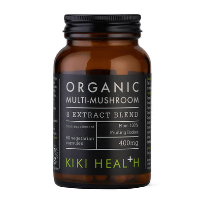 KIKI Health Organic 8 Multi Mushroom Extract Blend 60 Vegicaps