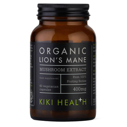 KIKI Health Organic Lion's Mane Mushroom Extract 60 Vegicaps