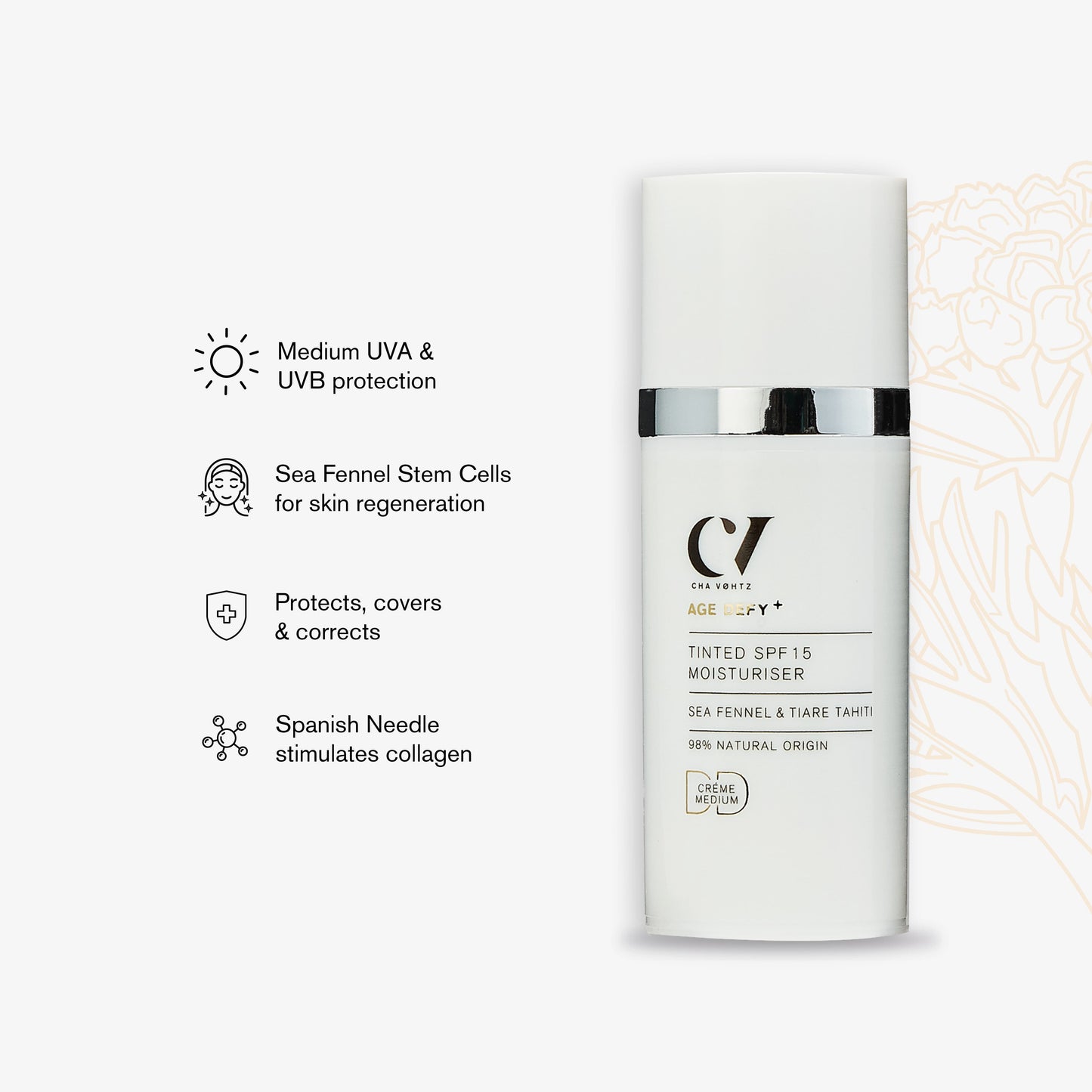 Age Defy+ Tinted DD Moisturiser SPF 15 – Medium 30ml