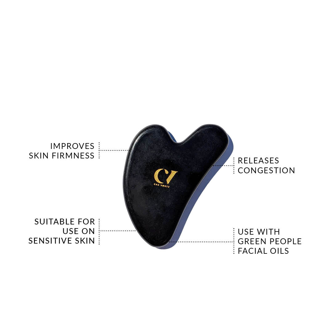 Obsidian Gua Sha Facial Massage Tool