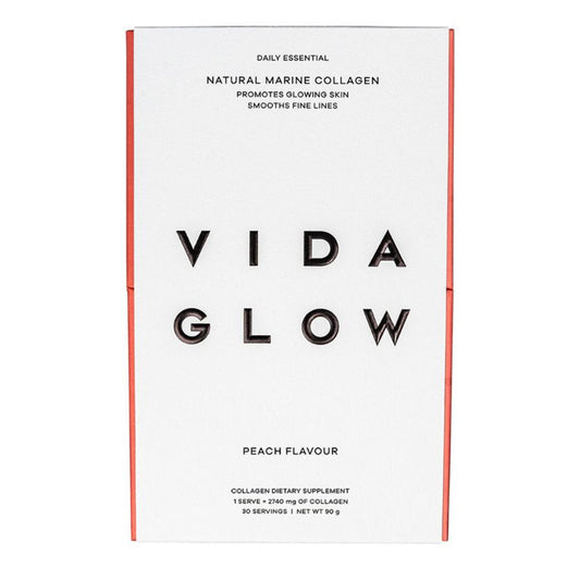 Vida Glow Natural Marine Collagen Supplement Sachets - Peach